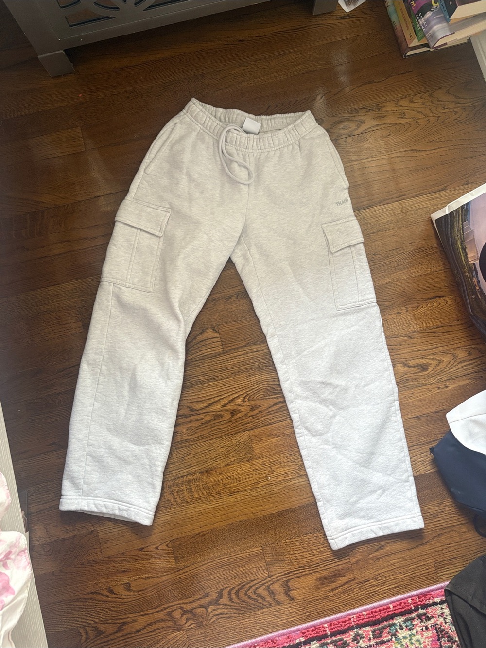 Aritzia Light Gray Cargo Joggers